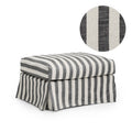 Cover Frances Ottoman Stripe Black