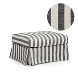 Cover Frances Ottoman Stripe Black