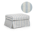 Cover Frances Ottoman Stripe Blue