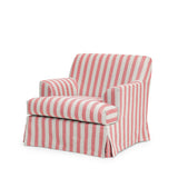 Frances Armchair Stripe Coral