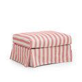 Frances Ottoman Stripe Coral