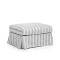 Frances Ottoman Stripe Blue