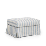 Frances Ottoman Stripe Blue