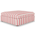 Lucie Ottoman Stripe Coral