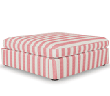 Lucie Ottoman Stripe Coral