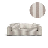 Cover Luca Original 2-Seat Sofa Stripe Brown