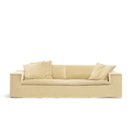 Luca Grande 3-Seat Sofa Creme