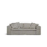 Luca Grande 2-Seater Sofa Striped Black