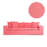 Upholstery Luca Grande 3-Seater Sofa Coral