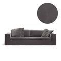 Upholstery Luca Grande 3-Seater Sofa Greige