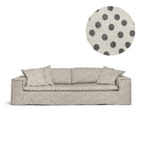 Upholstery Luca Original 3-Seater Sofa Dotted Black
