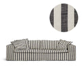 Luca Original 3-Seater Sofa Striped Black