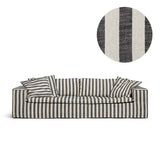 Luca Original 3-Seater Sofa Striped Black