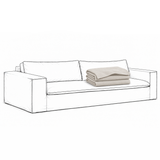Upholstery Luca Grande 3-Seater Sofa Off White