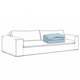 Upholstery for Luca Grande 3-Seater Sofa Baby Blue