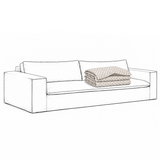 Cover Luca Grande 3-Seat Sofa Dotted Brown