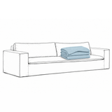 Upholstery Luca Original 3-seater Sofa Baby Blue