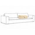 Cover Luca Original 3-Seat Sofa Creme