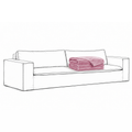 Cover Luca Original 3-Seat Sofa Dusty Pink