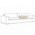 Cover Luca Original 3-Seat Sofa Eggshell