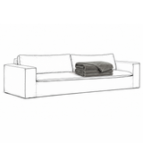 Cover Luca Original 3-Seat Sofa Greige