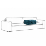 Cover Luca Original 3-Seat Sofa Petrol