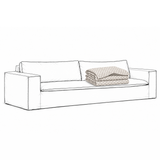 Cover Luca Original 3-Seat Sofa Dotted Brown