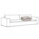 Cover Luca Original 3-Seat Sofa Dotted Black