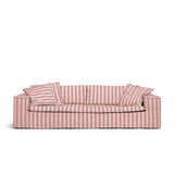Luca Grande 3-Seat Sofa Stripe Coral