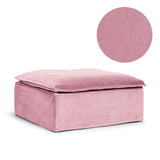 Upholstery Luca Footstool Dusty Pink