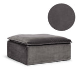 Upholstery Luca Footstool Greige