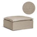 Luca Footstool Khaki Upholstery