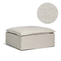 Upholstery Luca Footstool Off White