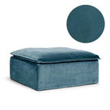 Upholstery Luca Footstool Petrol