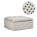 Upholstery Luca Footstool Dotted Black