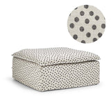 Upholstery Luca Footstool Dotted Black