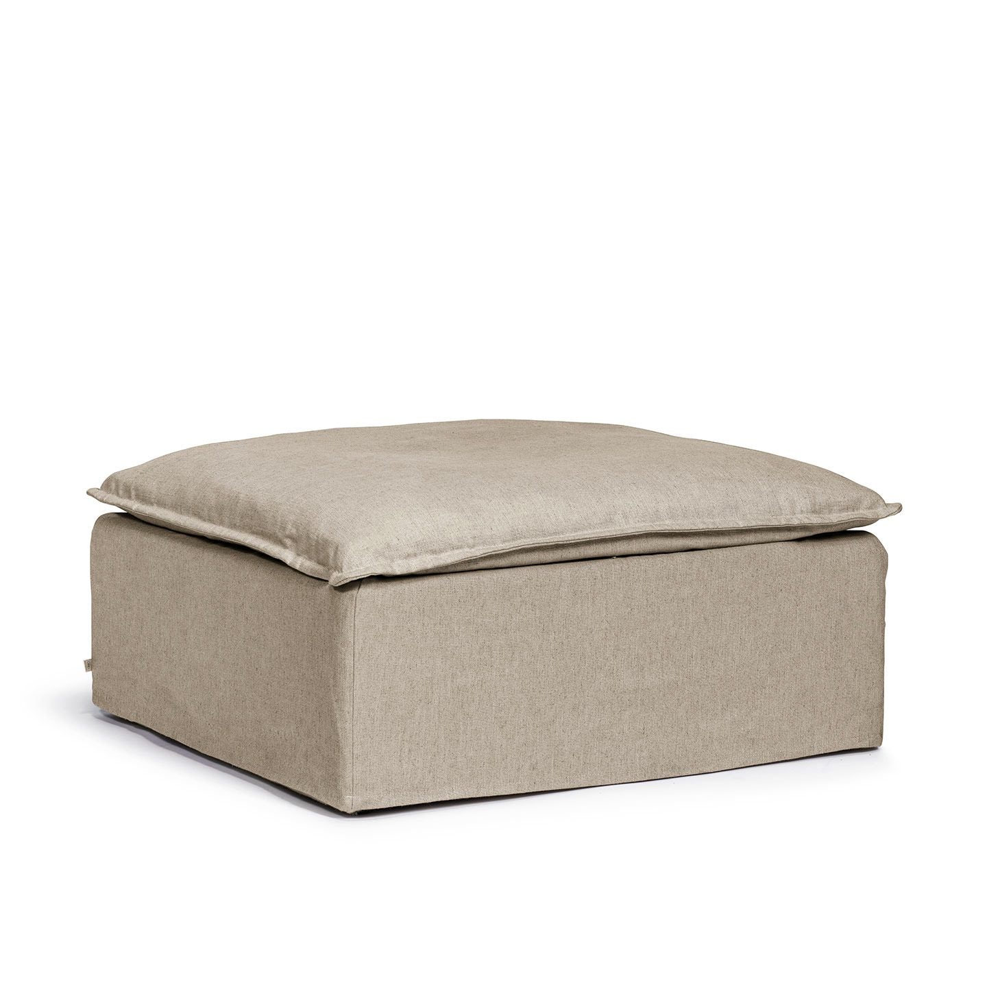 Luca Fotpall Khaki i beige linne från Melimeli