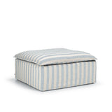 Luca Ottoman Stripe Blue