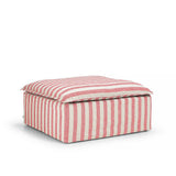 Luca Ottoman Stripe Coral