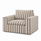 Luca Armchair Stripe Brown