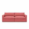 Lucie Grande 2-Seat Sofa Coral