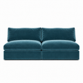 Lucie Grande 2-Seat Sofa (Without Armrests) Petrol