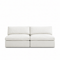 Lucie Grande 2-Sitssoffa (utan armstöd) True White