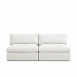 Lucie Grande 2-Sitssoffa (utan armstöd) True White