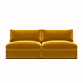 Lucie Grande 2-Seat Sofa (Without Armrest) Amber