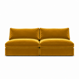 Lucie Grande 2-Seat Sofa (Without Armrest) Amber