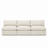 Lucie Grande 3-Seat Sofa (Without Armrests) Eggshell