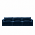 Lucie Grande 3-Seat Sofa Deep Blue
