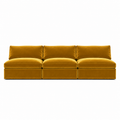 Lucie Grande 3-Seat Sofa (Without Armrests) Amber