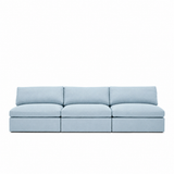 Lucie Grande 3-Seat Sofa (Without Armrests) Baby Blue
